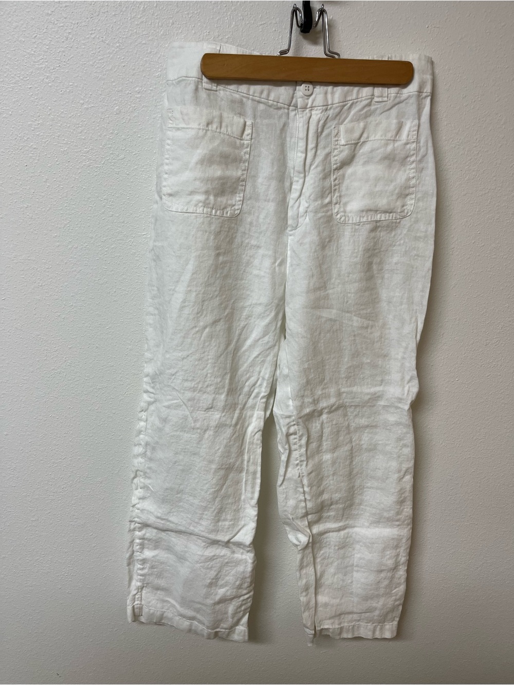 Nicole Miller New York White Linen Pants women’s size 6